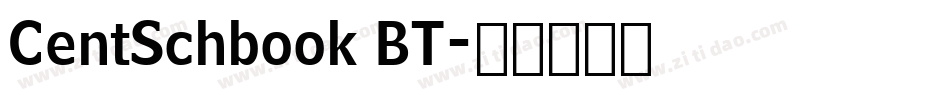 CentSchbook BT字体转换